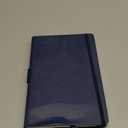 Thick Classic Notebook with Pen Loop - A5 College Ruled Hardcover Writing Notebook with Pocket + Page Dividers Gifts, Banded, Large, 180 Pages, 8.4 x 5.7 in (blue)