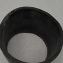 6I4I Flexible PVC Coupling with Stainless Steel Clamps, 6.6" Inner Diameter for 6" Nominal Pipe, Black