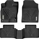 YITAMOTOR Floor Mats Fit for 2016-2021 Honda Civic Coupe/Sedan/Type R, 2017-2021 Honda Civic Hatchback, Custom Fit Civic Floor Liners, 1st & 2nd Row