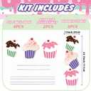 Jetec Cupcakes Christmas Outdoor Yard Signs Candy Decorations 44in Giant Cupcakes Xmas Yard Stakes Giant Stacking Holiday Decor Signs for Home Lawn Pathway Walkway Happy Birthday Themed Party
