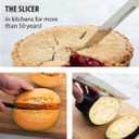 Rada Cutlery Slicer Knife, Black Handle, Pack of 6