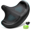 Oversized Bike Seat for Men & Women Comfort, Extra Wide Bicycle Seat Cushion, Comfortable Wing Padded, Large Replacement Bike Saddle for Peloton Bike, Stationary Exercise Bike, City Bike, Ebike