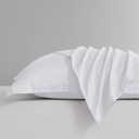 FLXXIE Microfiber European Pillow Shams Set of 2, Fade, Wrinkle and Shrinkage Resistant Soft Pillow Covers with Envelope Closure Euro Sham Covers (White, 26x26 Inches)