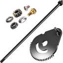 738-0919 Steering Shaft with Bushing & 617-04094 Steering Gear Kit for MTD/Troy-Bilt/Craftsman Lawn Mower - Contain 948-0389 731-1309 941-0656A 741-0656A 738-0919A 738-0919B