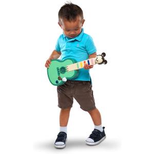 Disney Hooyay Mickey Mouse Musical Guitar Rock n Swap Early Learning Toys for Ages 18 Months and Up, Multicolor (20235)