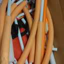 55" Kids Indoor Trampoline with Safety Net, Adjustable Gymnastics Bar & Toys  Indoor/Outdoor Toddler Play Gym for Boys & Girls Ages 3+, Birthday Gifts (White (Powder-Coated))