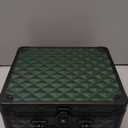 Makeup Box with Magnetic Lighted Up Mirror Makeup Organizer Box Travel Cosmetic Case Portable Vanity with 3 Colors LED MirrorMake up Suitcase with Lockable Keys Dividers Brush Holder Dark Green