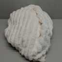 NEWCOSPLAY Super Soft Throw Blanket Ivory Premium Silky Flannel Fleece 3D Ribbed Jacquard Lightweight Bed Blanket All Season Use (Ivory Ribbed, Throw(50"x60"))