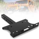 FieryRed Universal 2" Receiver Trailer Hitch Winch Mount Plate, Winch Hitch Cradle Mounting Plate, Trailer Winch Mount Bracket Fit for ATV UTV Truck