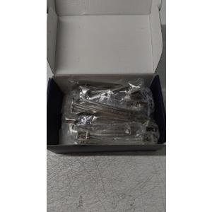 Ravinte 15 Pack Solid 5" Square Foot Arch Pulls Kitchen Cabinet Handles Brushed Nickel Pulls Silver Dresser Kitchen Cupboard Hardware Handles for Cabinets Cupboard Drawers (5 Inch Hole Center)