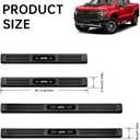 4PCS ABS Door Sill Guards Protector for Chevy Silverado & GMC Sierra 2019-2026 1500 2500 Matte Black Front and Rear Door Sill Protector Entry Guard Car Pedal Kick Protection Accessories