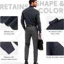 VPG Mens Turtleneck Long Sleeve Shirts, Long Sleeve Regular Fit Knit Turtle Neck Pullover Sweaters
