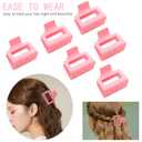 2 x 12 Pack Pink Square Claw Clips, Big and Small Neutral Rectangle Hair Claw Clips, Non-slip Matte Large Hair Clips for Women,Strong Hold jaw clip for Thick Thin Hair