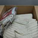 Luxury Velvet Quilt Set Oversized King Size 120x120 Striped Pick Stitch 3 Piece Bedspread with 2 20x36 Pillow Shams Soft Coverlet Bedding Set Lightweight Comforter for All Season Beige