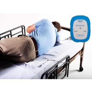 Patient Aid Bed Alarm with 10" x 30" Motion Sensor Pad and Wired Device with Rubber Casing, Ring Sound and Mounting Options, AC Adapter and Battery Powered Wandering and Fall Prevention for Elderly