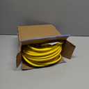 POWGRN 100 ft 12/3 Outdoor Extension Cord Waterproof Heavy Duty with Lighted Indicator End 12 Gauge 3 Prong, Flexible Cold-Resistant Long Power Cord Outside, 15Amp 1875W SJTW Yellow ETL Listed