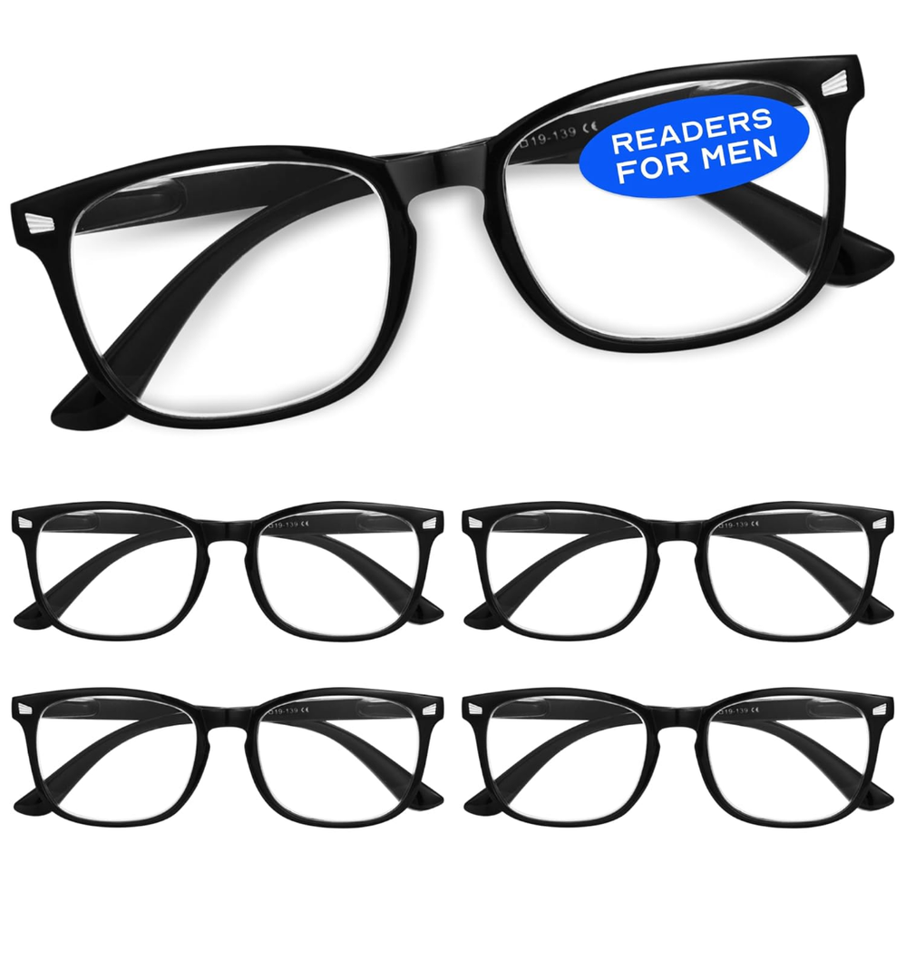 CCVOO Reading Glasses for Women/Men, Eyeglasses, Blue Light Readers for Women/Men, Computer Eye Glasses, Cheaters +1.00