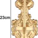 Antique Wall Candle Holder, Vintage Taper Candle Wall Sconce, Cast Iron Candlestick Holders Decor for Living Room, Fireplace and Yard Channel Farmhouse Fireplace Wedding(Gold)