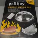 grilljoy Professional Griddle Accessories Kit Set with Smash Burger Press - Extra Thick Grill Spatula, Turner, Flipper - 38PCS Flat Top Grill Tools Kit for Outdoor Barbecue Teppanyaki Camping Cooking