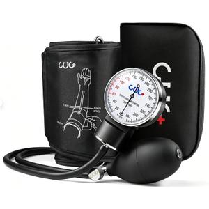 Professional Aneroid Sphygmomanometer, Blood Pressure Cuff Manual, Precision Copper & Brass Movement, Medical-Grade PVC Tubing, Medical Ultrasound Equipment, Ideal for Doctors, Nurses, and Students