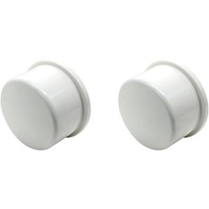 2PCS 2 Inch PVC Pipe End Cap Plug Adapter Pipe Fittings Slip Schedule(SCH) 40 for DIY Garden Shelf Home Industrial