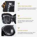 Gadpiparty 3Pcs Large Inflatable Sunglasses Balloons 90S Theme Party Decorations Black Glasses Foil Balloons for Photo Props and Event Supplies