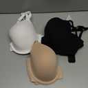 Fruit of the Loom Women's Smooth Cotton T-Shirt Bra Pack - Ultra-Soft, Flexible, and Invisible Under Tees (36C)