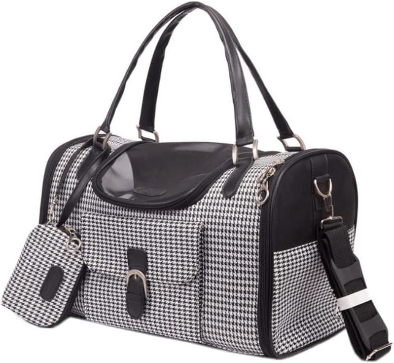 Pet Carriers Portable Breathable Pet Bag Cat Dog Carrier Bags Outgoing Travel Pets Handbag Shoulder Bag Cat Purse (S, White)