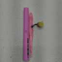 DAIZ CROCHET Streamline Crochet Hook 6.5" Resin Ergonomic Design Handle for Crocheting Needles Glittter Crochet Hook Set 4.5 mm Pink & White