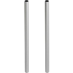 GeilSpace 1/2" 304 Stainless Steel Pipe, 30 inch Length, Heavy Duty Round Metal Weldable Tube, DIY Industrial Metal Tubing (1/2" x 30", 2 PCS)
