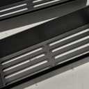 Metal 4 Pack Magnetic Spice Storage Rack Organizer for Refrigerator and Oven, Black Fridge Organizers and Storage