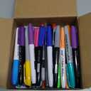 SELEAD 24 Fabric Markers Permanent for Clothes - Colored Fine Tip Waterproof Non Toxic Art Drawing Marker Pens Set for T-Shirts, Bags, Textile, Canvas, Shoes, 24 Count (Pack of 1)