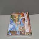 500 Piece Puzzles for Adults Clearance, Seaside Landscape Colorful Houses Window Cats Scenes Challenging Art Puzzle for Gifts Party Games Family Fun, 23" X 15" Dust Free