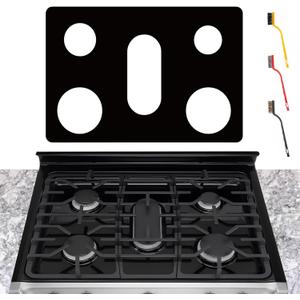 Stove Cover For LG 30 Inch Gas Range Model LGLDG4315 LRG4115 LRG4113 LDG4313 LRGL5825 LRGL5925 LSGL6335DF, Upgraded 0.4MM Thickness Reusable Stove Burner Covers For LG Stove Protector