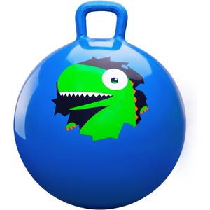 PlayZap Hopper Balls for Kids 6-12, 20 Inches Bouncy Ball with Handle, 20" Inflatable Bouncing Hopper, 50cm Jumping Toys, Garden Hopping Toys Girls Boys Gifts (Navy Blue)