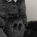 RRPAHWTV Reading Pillow for Bed with High Arm Rests ,Back Support Pillow for Sitting Up in Bed with Shredded Memory Foam for Reading, TV, Gaming or Relaxing on FloorGrey Black, Large (Large-For heights over5'3"-Weight6.83 lbs)