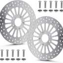 11.8" Front Brake Rotors Disc with Bolts Fit for Harley Road King/Electra Glide/Street Glide/Road Glide 2008 2009 2010 2011 2012 2013 2014 2015 2016 2017 2018 2019 2020 2021 2022-2 Pc