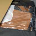 Coverado Car Seat Covers Full Set, Seat Covers for Cars, Black Car Seat Covers Front Seats and Back Car Seat Protector Waterproof, Leather Car Seat Cushion Universal Fit for Most Cars Brown