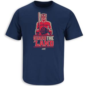 Smack Apparel Guard The Land T-Shirt for Cleveland Baseball Fans (SM-5XL) (3X-Large)