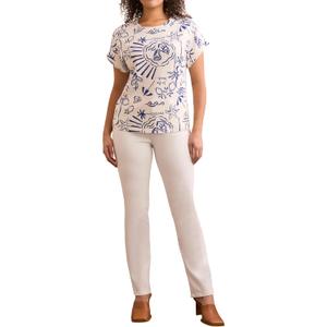 Tribal Womens Fashion Cap Sleeve Blouse, Small