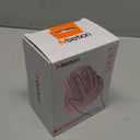 MEETION Ergonomic Mouse, Wireless Vertical Mouse RGB Backlit Rechargeable Mice for Bluetooth(5.2 + 3.0) USB-A with Type-c Adapter 4 Adjustable DPI Compatible Mac/Windows/Andriod/PC/Tablet/iPad Pink