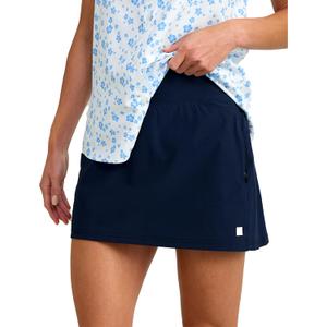 HUK Women's Tide Point Performance Skort +30 UPF Sun Protection Skirt (Blue, XS)