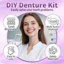 At-Home DIY Denture Kit: Full Set of Upper & Lower False Teeth for DIY Smile Transformation-MM2
