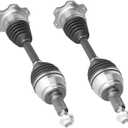Front CV Axle Shaft Assembly Fit for Chevy Silverado Suburban Avalanche 1500 Tahoe Blazer, for GMC Yukon K1500 K2500 Sierra, for Cadillac Escalade EXT ESV, Left or Right CV Joint Shaft, 2 pack, 17 inches or 18 inches