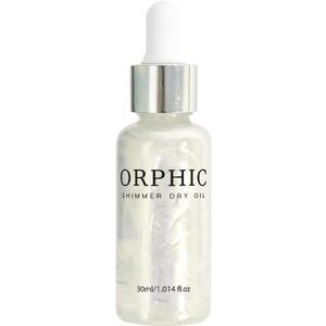 Dry Oil, Body Glitter Oil Liquid Highlighter, Fast-Absorbing Face Brighten, Beauty Glowing Oils, Makeup Sparkle Shine Long Lasting Moisturizing (1PCS)