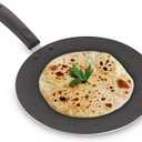 Roti Pan Non-Stick Chapati Tawa Roti Tawa Paratha Tava Aluminum Griddle 2.6 MM with Free Wooden Spatula and Scrubber Thickness (275MM)