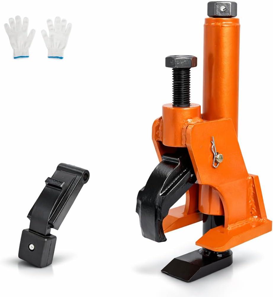 Swess Manual Tire Bead Breaker Tool for Tire Removal, 38"-42" Tire Removal Tool Manual Tire Changer Machine Tire Changing Tool Tire Repair Tools with Replacement for Atvs, Utvs(Orange)