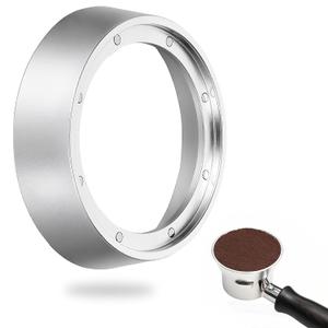 Thinp 58mm Magnetic Dosing Funnel, Aluminum Portafilter Funnel Espresso Dosing Ring with 8 Magnets for 58mm Portafilter Coffee Machine Accessories (Silver)