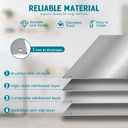 24" x 30" Stainless Steel Backsplash for Stove - Ultra Flat Metal Splatter Guard for Kitchen Wall, Stove Backsplash Panel with 4 Pre-Drilled Holes, Easy Install