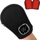 LOVTRAVEL 660nm Red Light Therapy Glove for Hand 850nm Near Infrared Light Device Mitten with Auto-Off Timer Rechargeable Pad for Hands Fingers Wrist Arthritis Joint Pain Relief (7.28" x 10.24")
